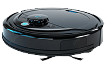 Aspiradora robot limpiando el suelo