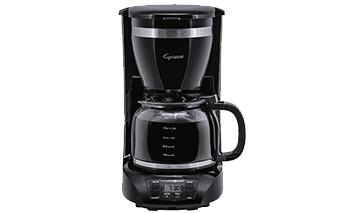 Cafetera express preparando café