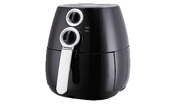 Freidora de aire cocinando